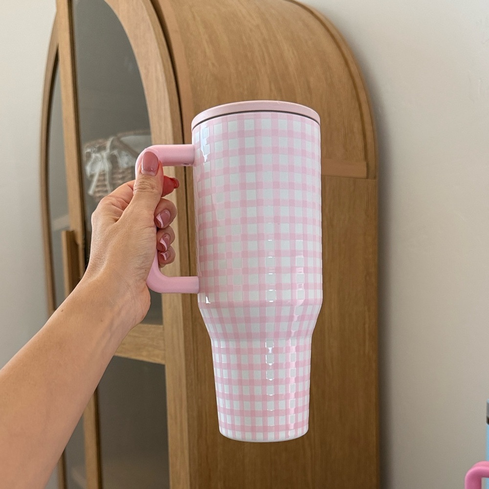 Pink Gingham Travel Hydrojug